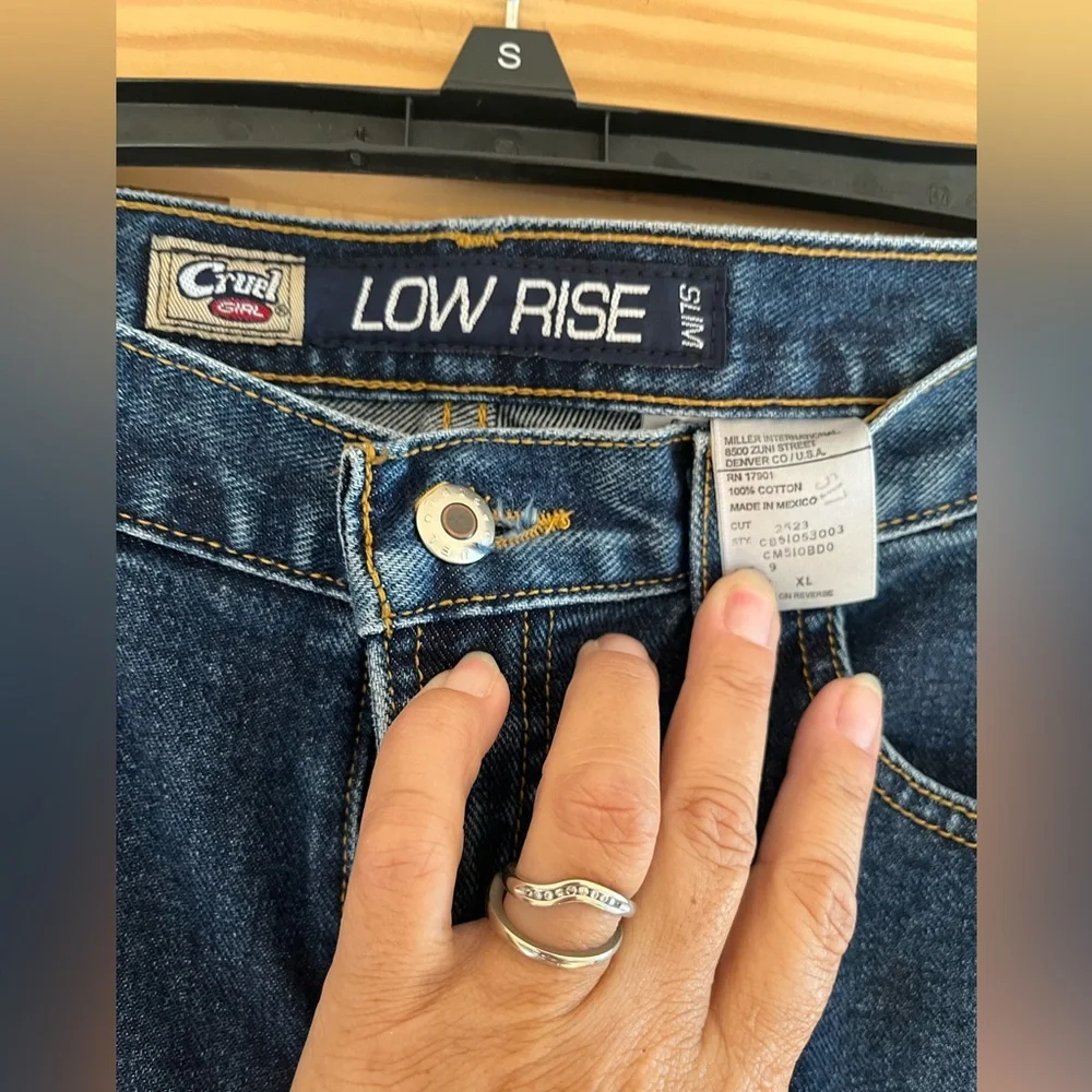 Cruel Jeans Low Rise Slim Size 9 Xtra Long - Picture 7 of 7